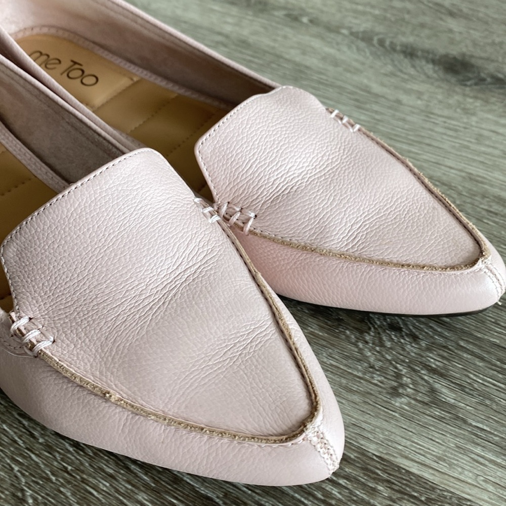 Me Too Audra pointy toe loafers flats blush pink 8.5 - Picture 7 of 13